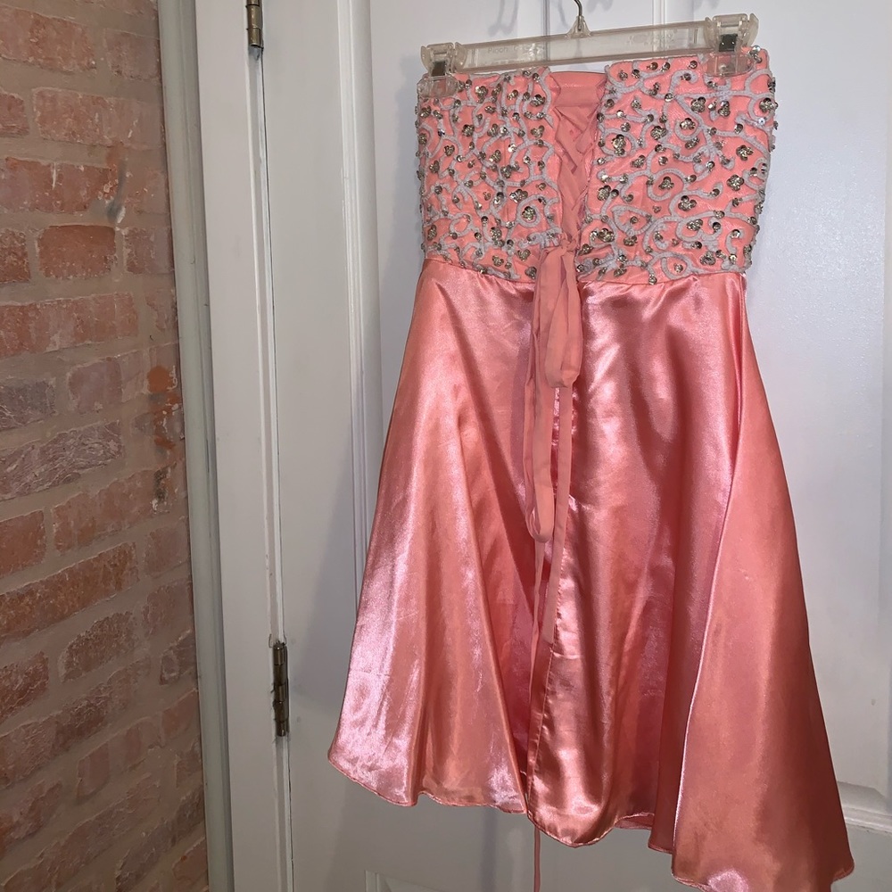 Pink Strapless Corset Prom/Homecoming Dress!